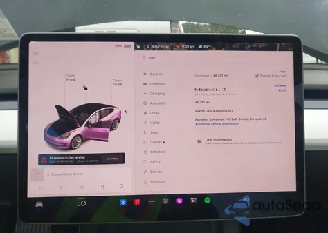 2021 Tesla Model 3 Standard Range Plus Rear-Wheel Drive from USA, damaged, VIN 5YJ3E1EA2MF032381